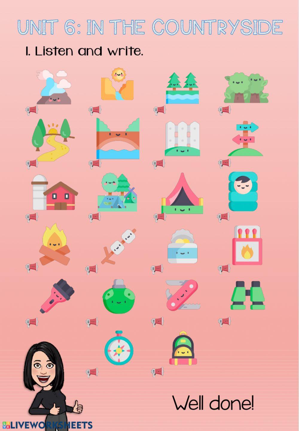 Unit 6 - In the countryside VOCABULARY A.D.