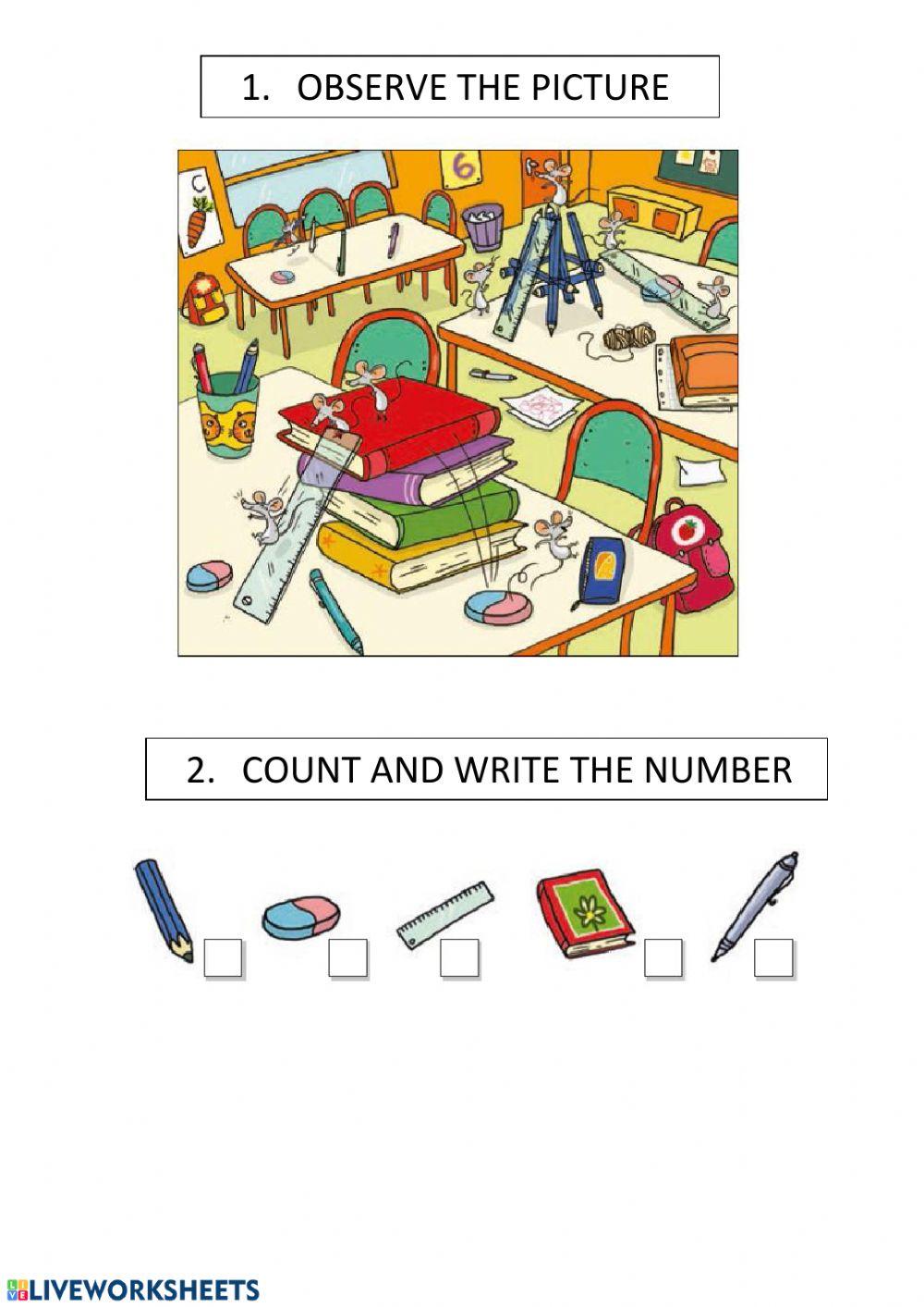 COUNT AND WRITE