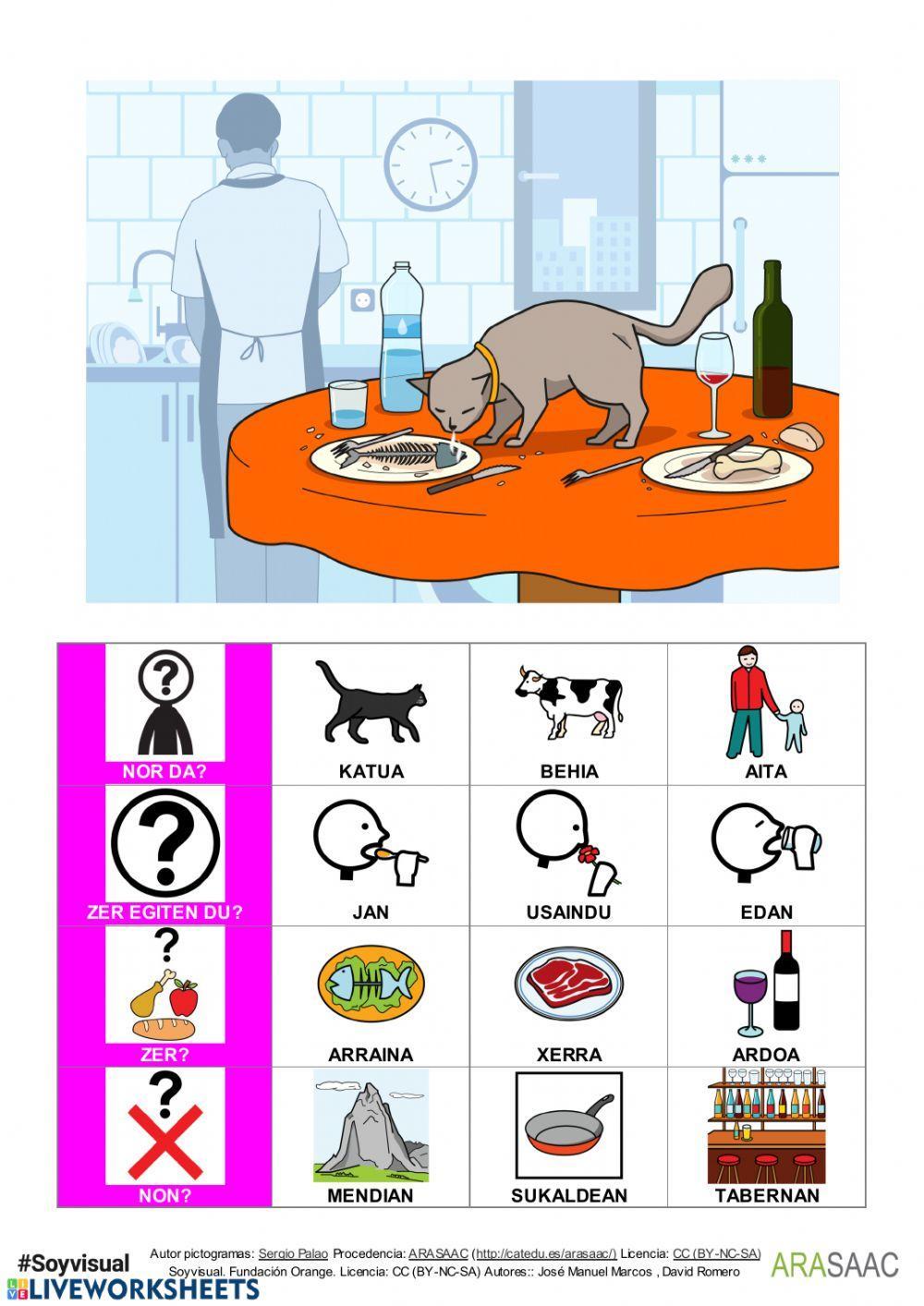 Galdera eta erantzun posibleak. USAINDU aditza