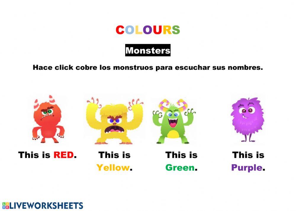 Colours - Monsters