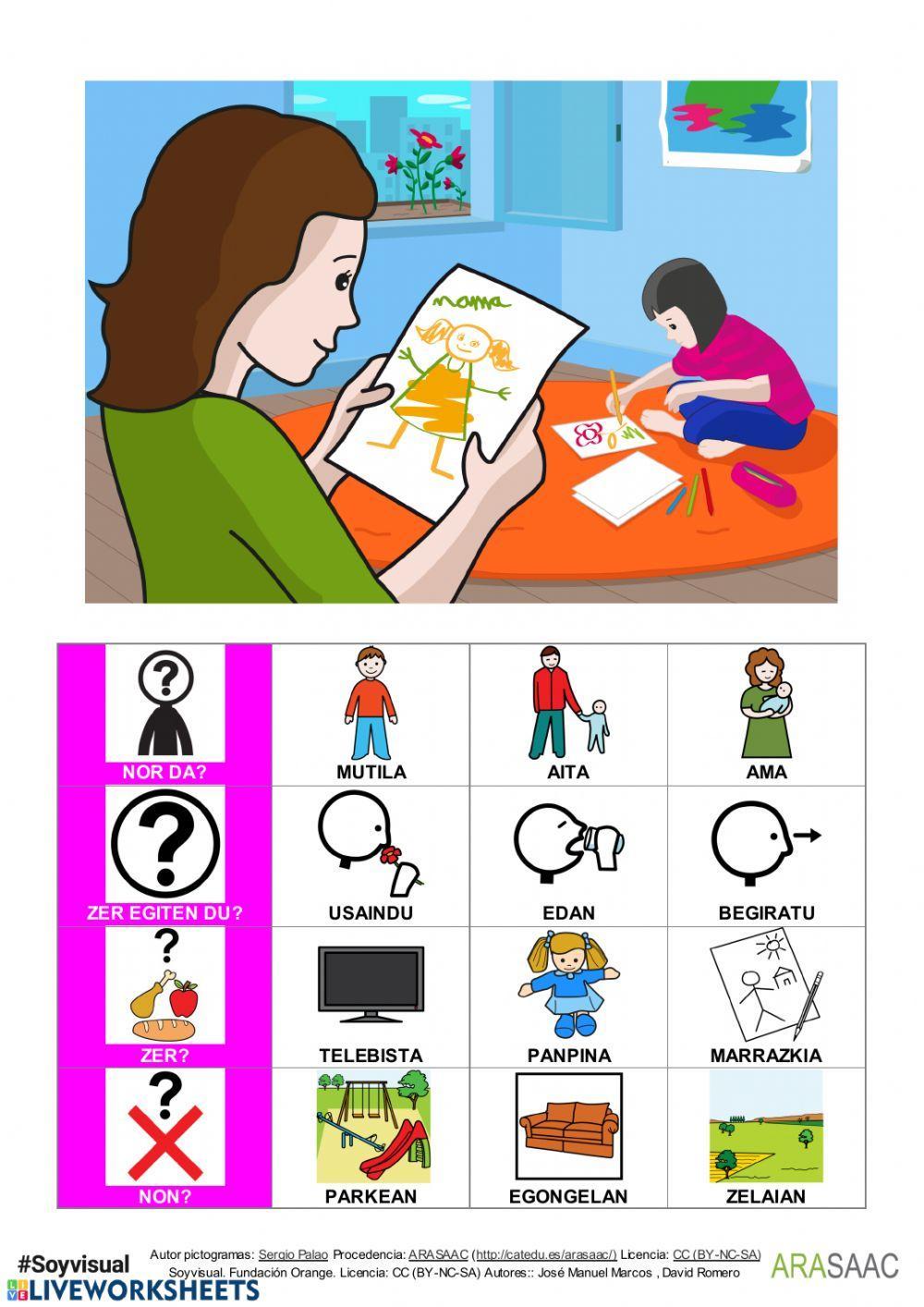 Galdera eta erantzun posibleak. BEGIRATU aditza