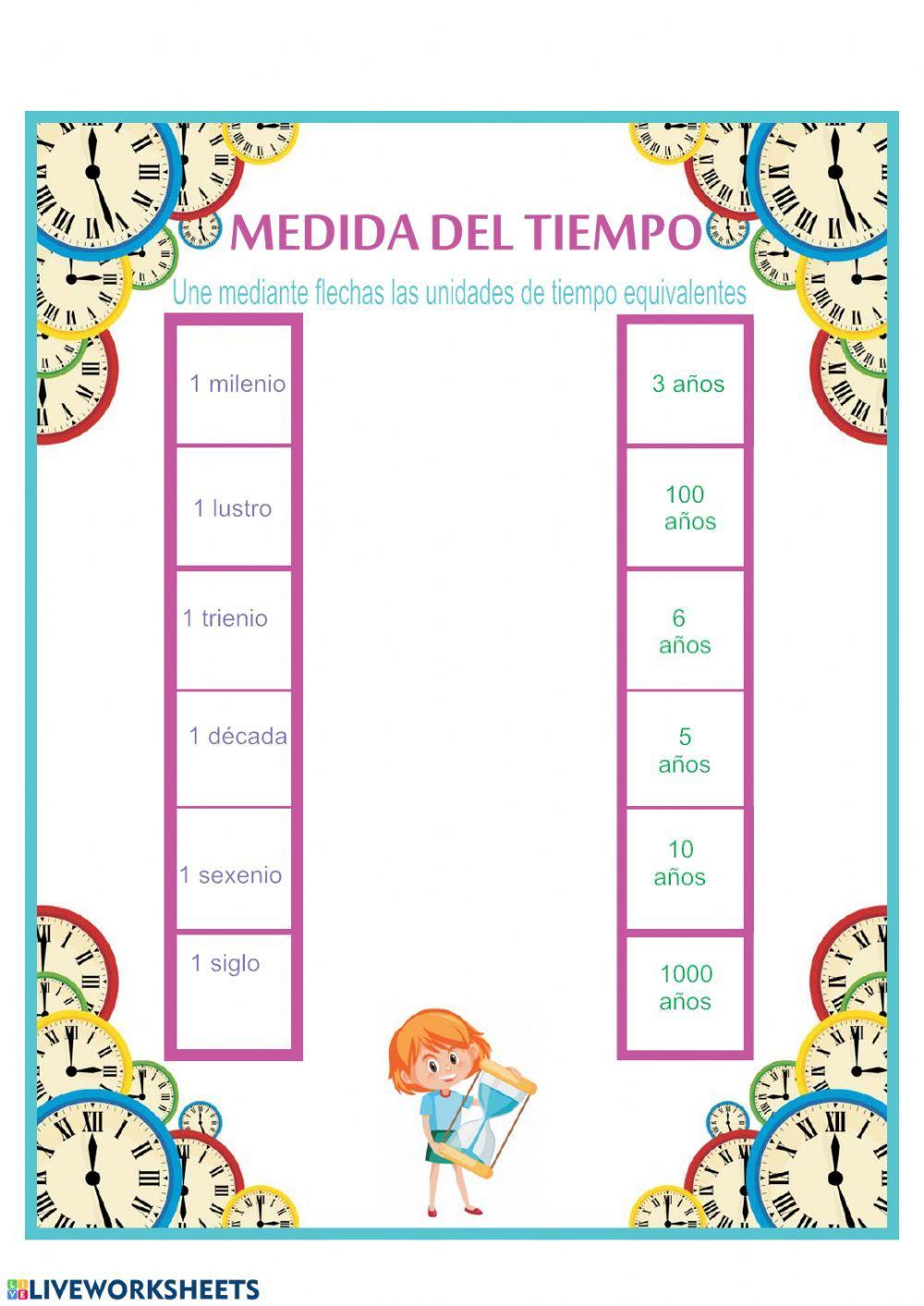 Equivalencias de tiempo