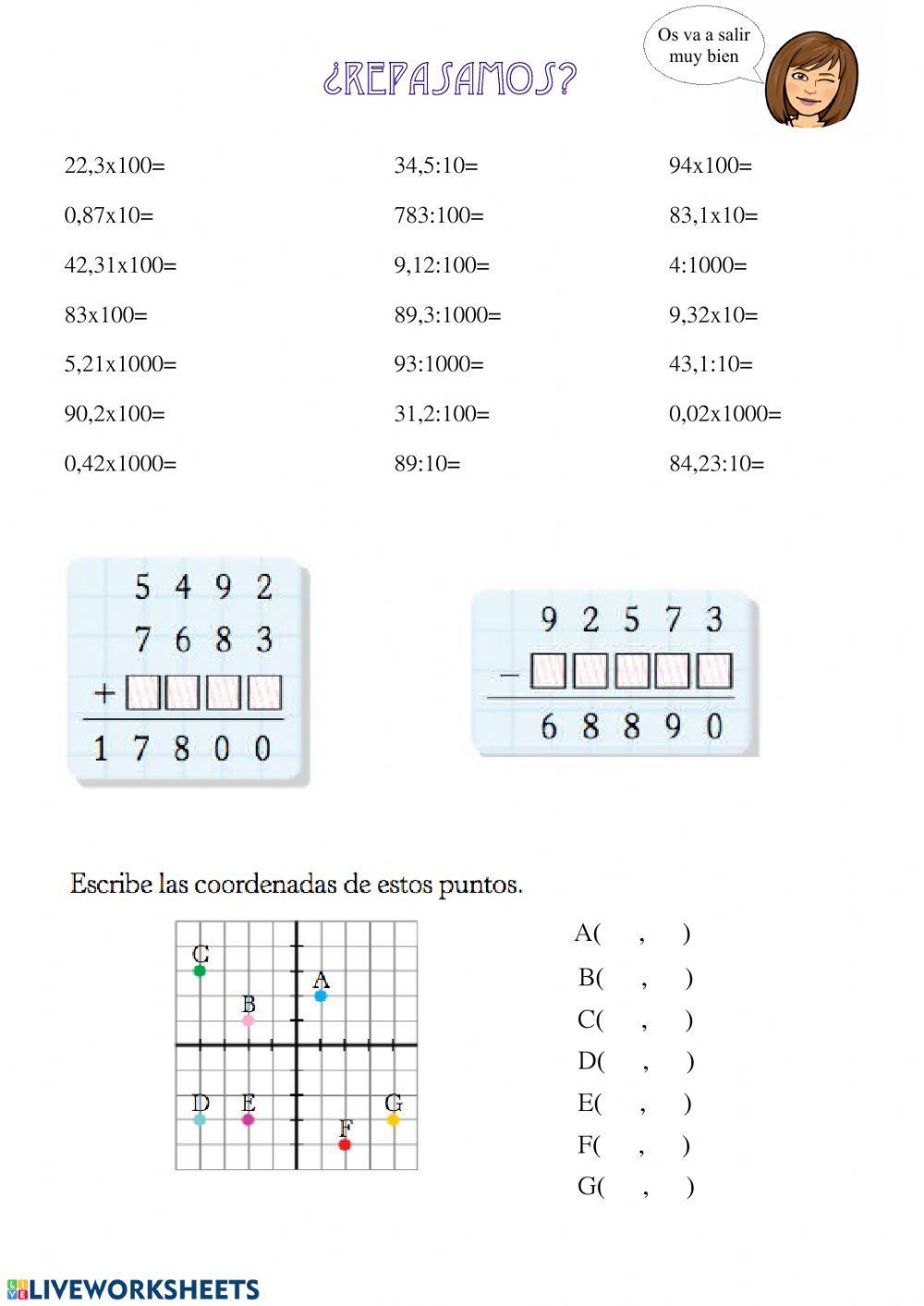 Repaso de matemáticas