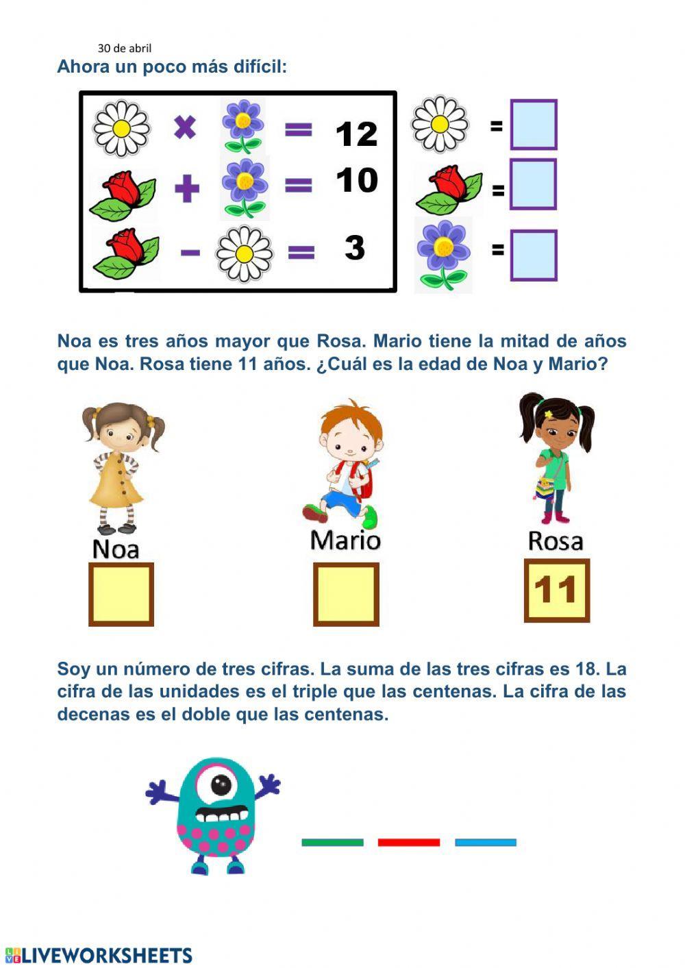 Acertijos matemáticos