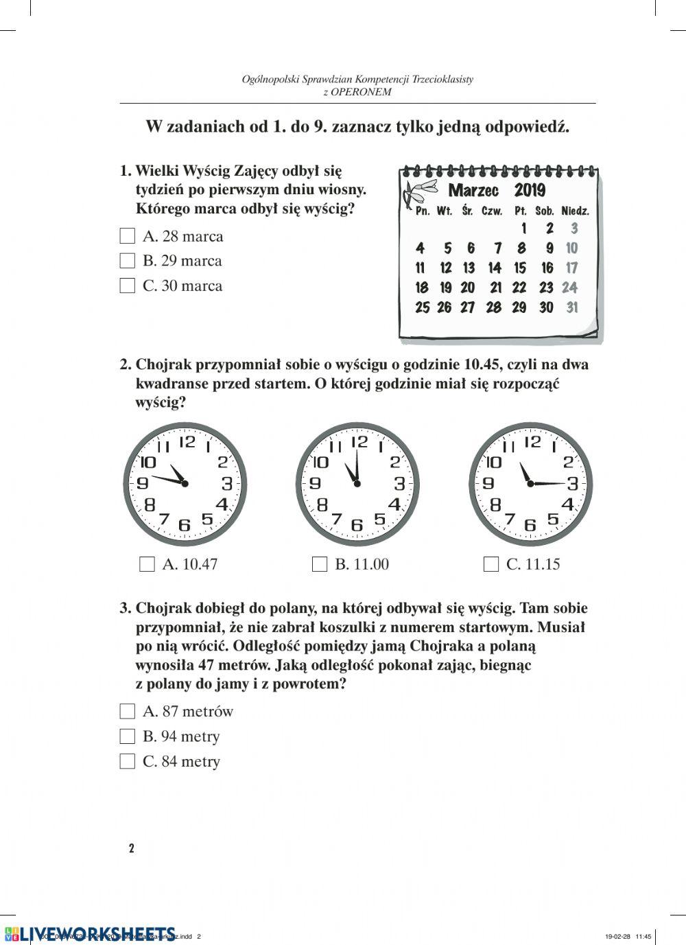 Test trzecioklasisty