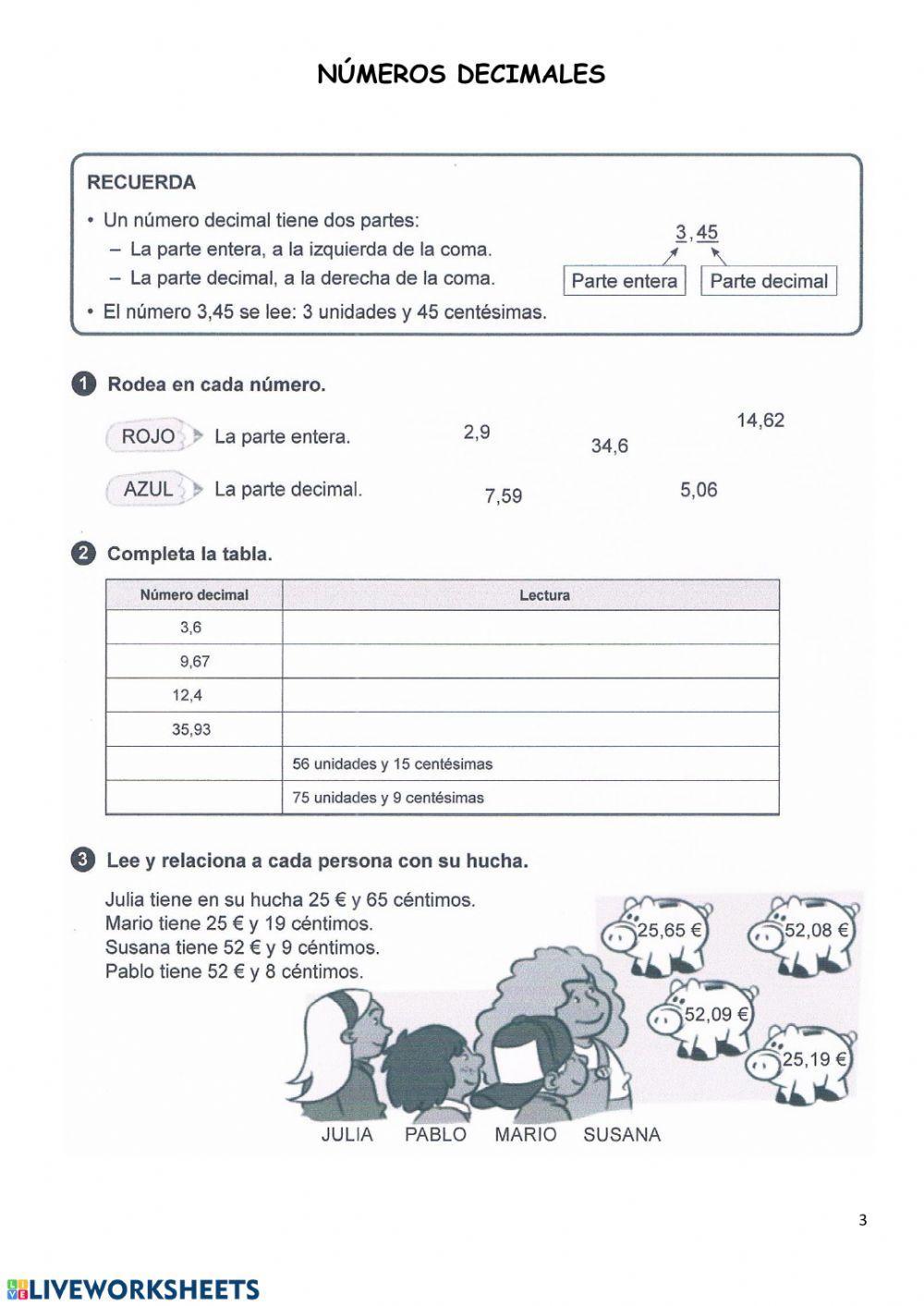 Tema 9 Fracciones y números decimales