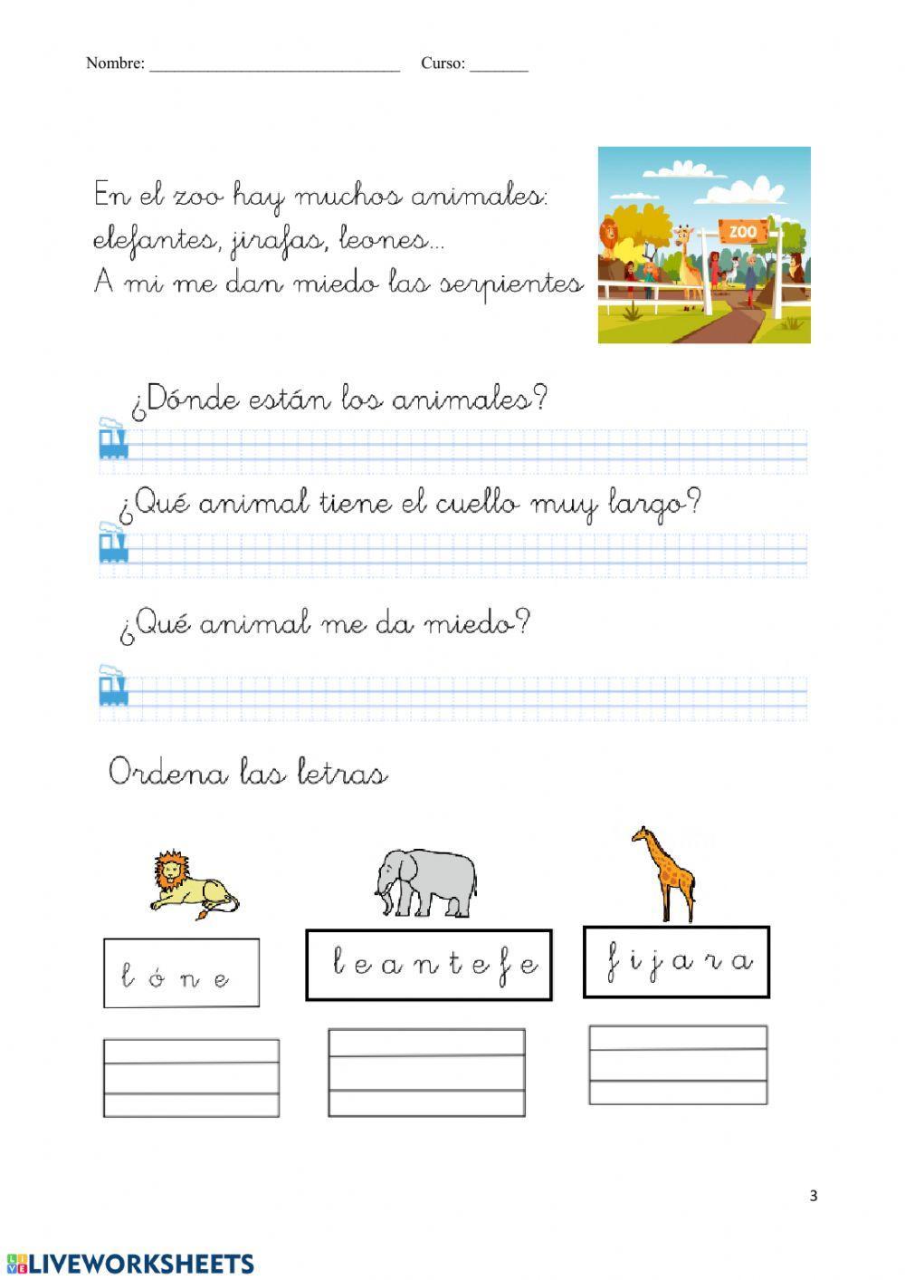 Lecturas comprensivas sencillas1