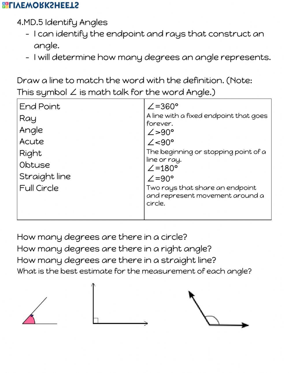 4.MD.5 Identifying angles