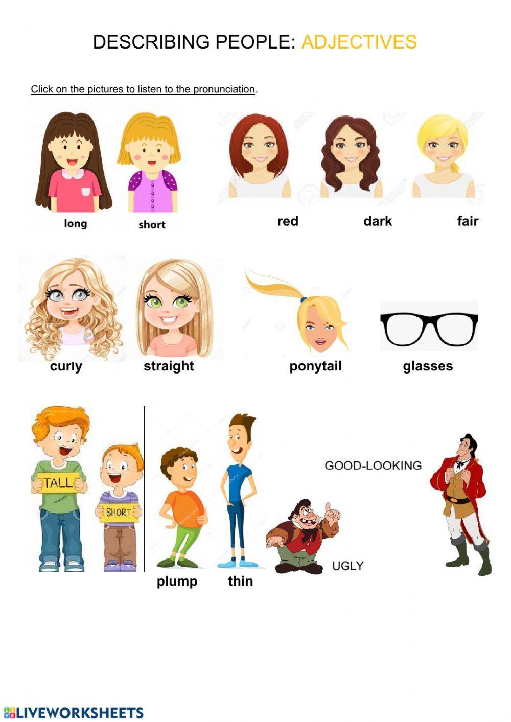 Describing people (Vocabulary)