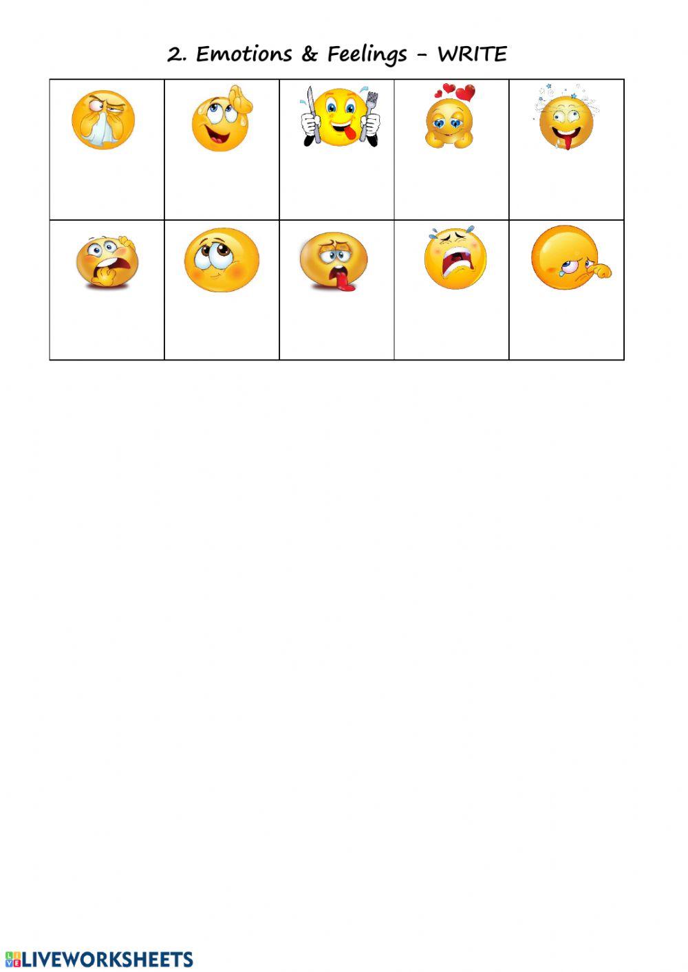 2. Emotions & Feelings - WRITE