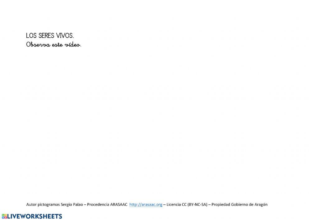 Los seres vivos