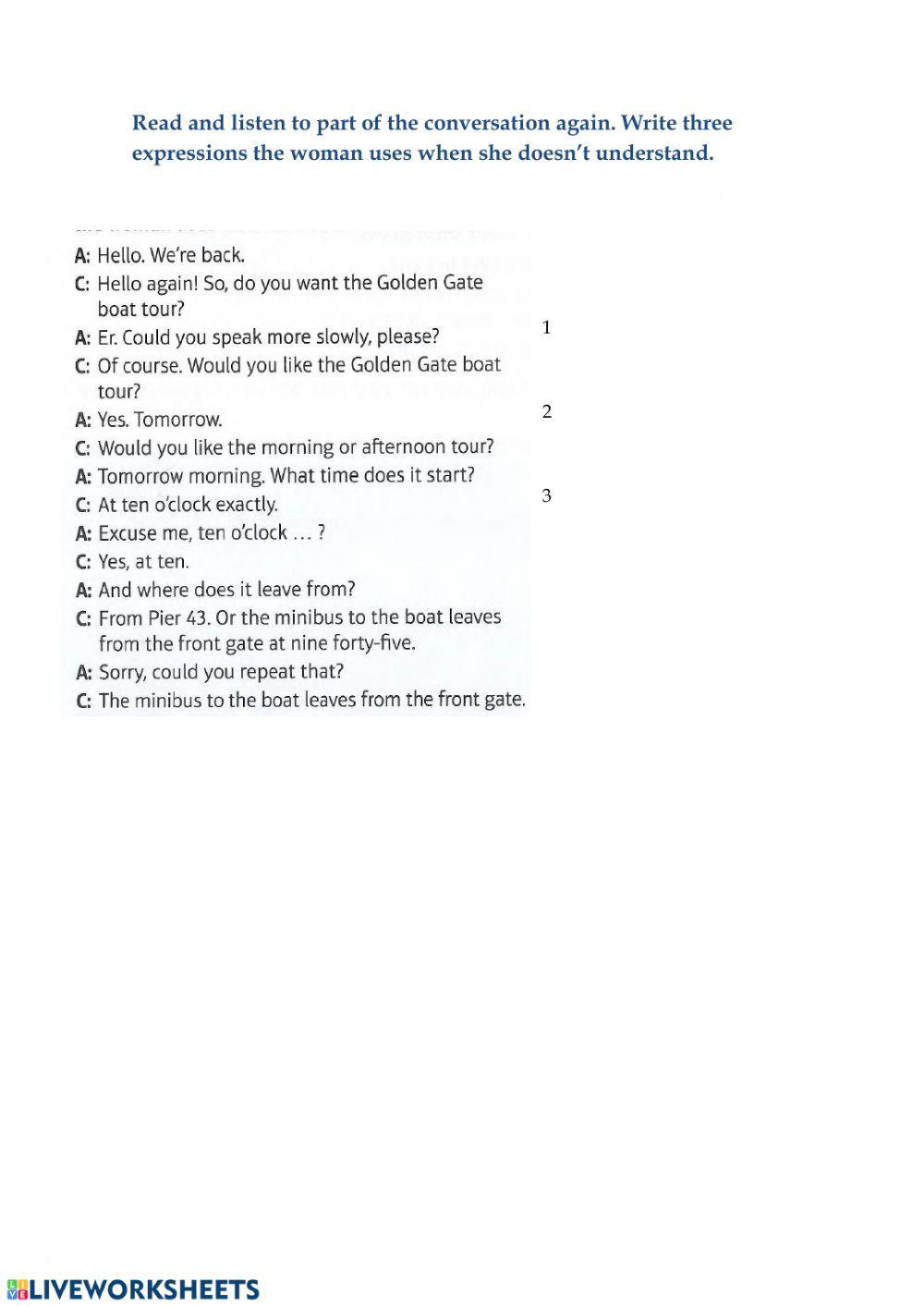 Listening and travelling