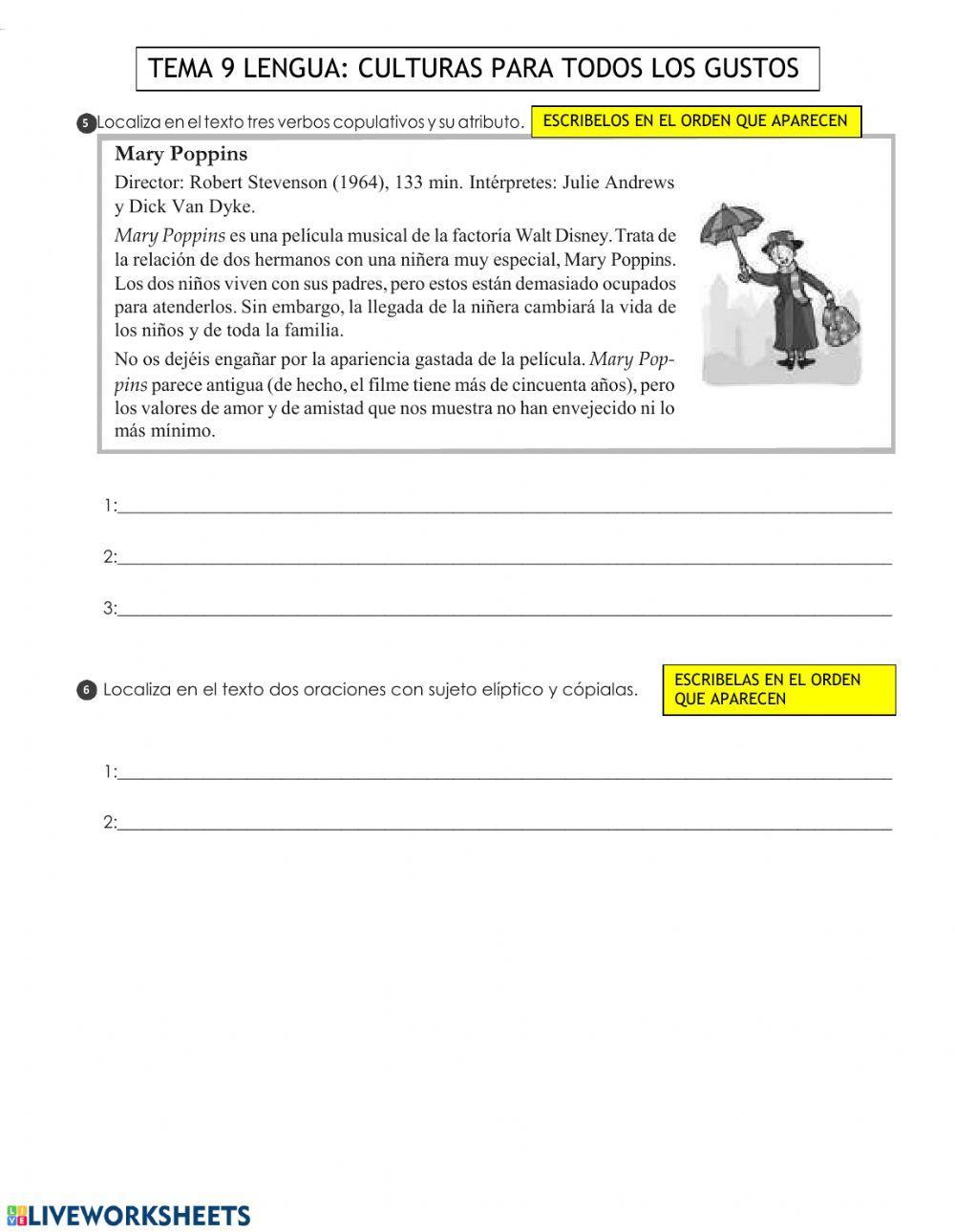 examen teman 9 lengua