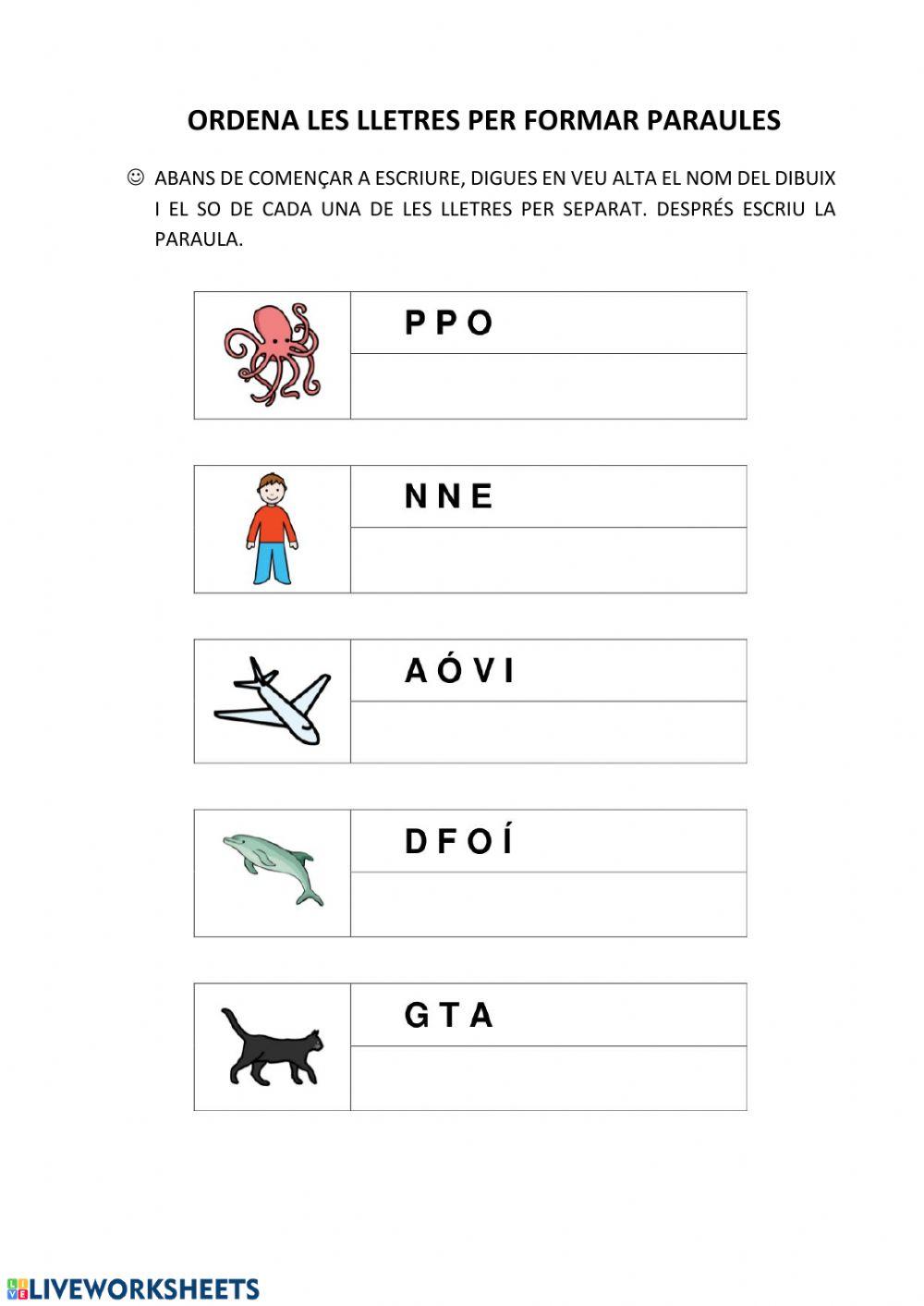 Lectoescriptura paraules