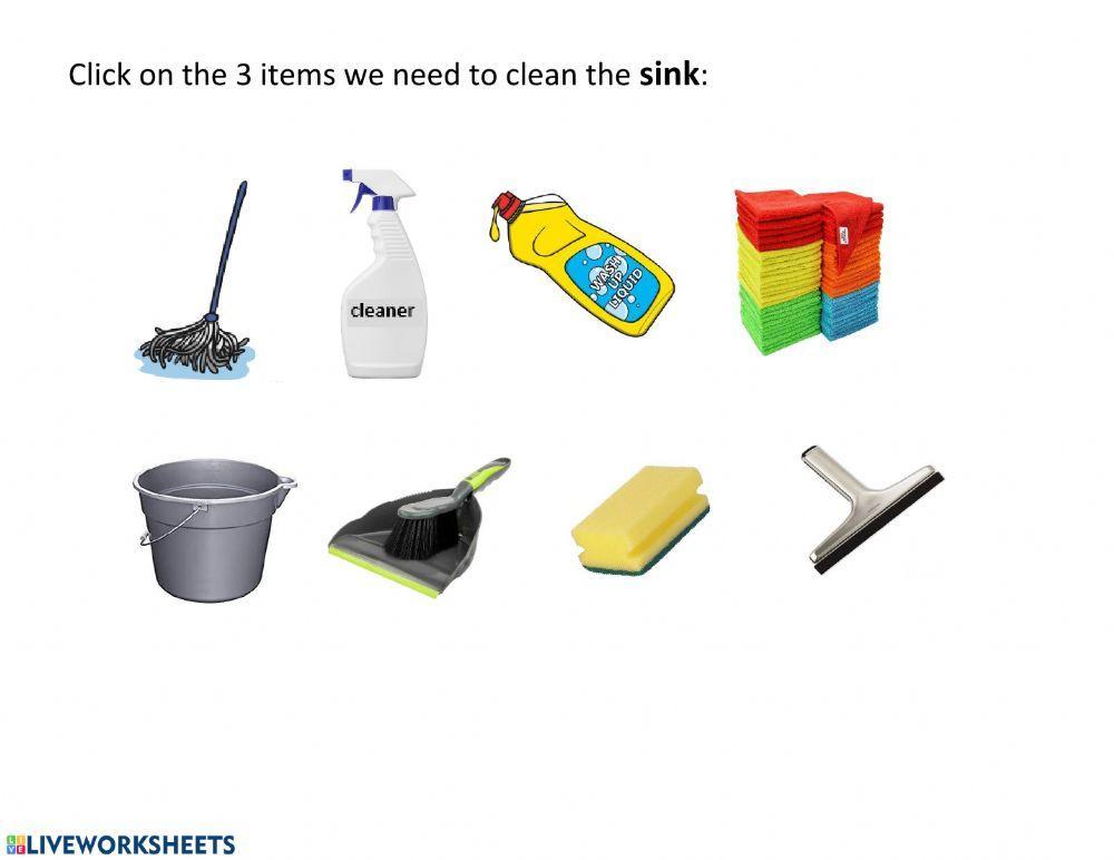 Cleaning Toilet and Bathroom Sink