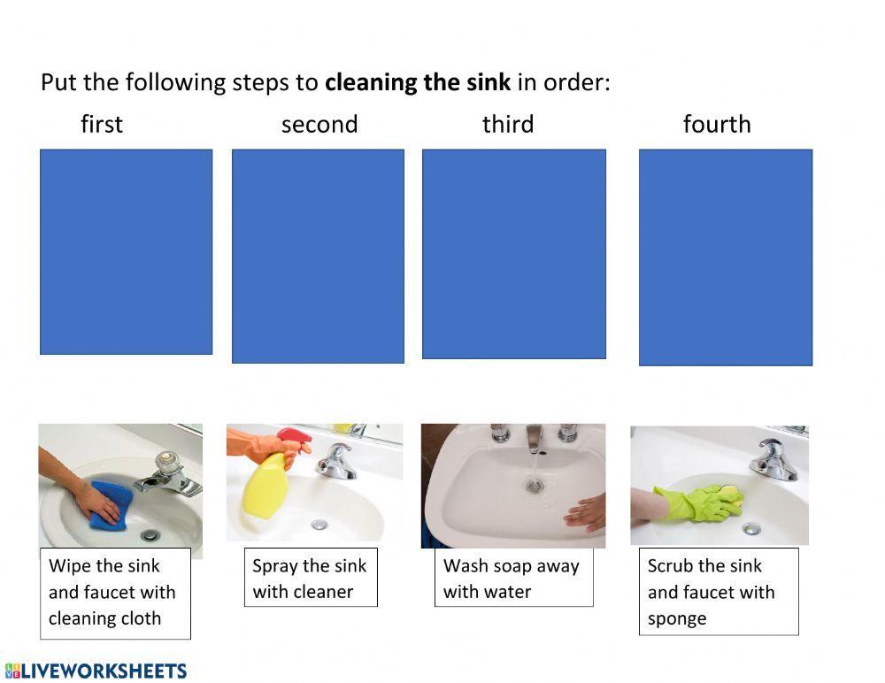 Cleaning Toilet and Bathroom Sink