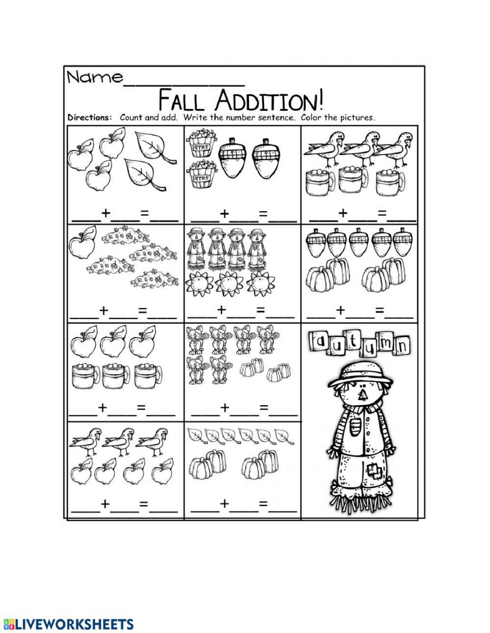 121427 Addition Cbenie LiveWorksheets