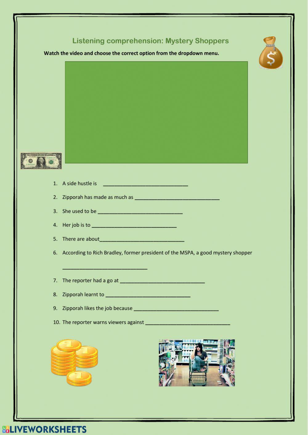 Listening: Mystery Shoppers