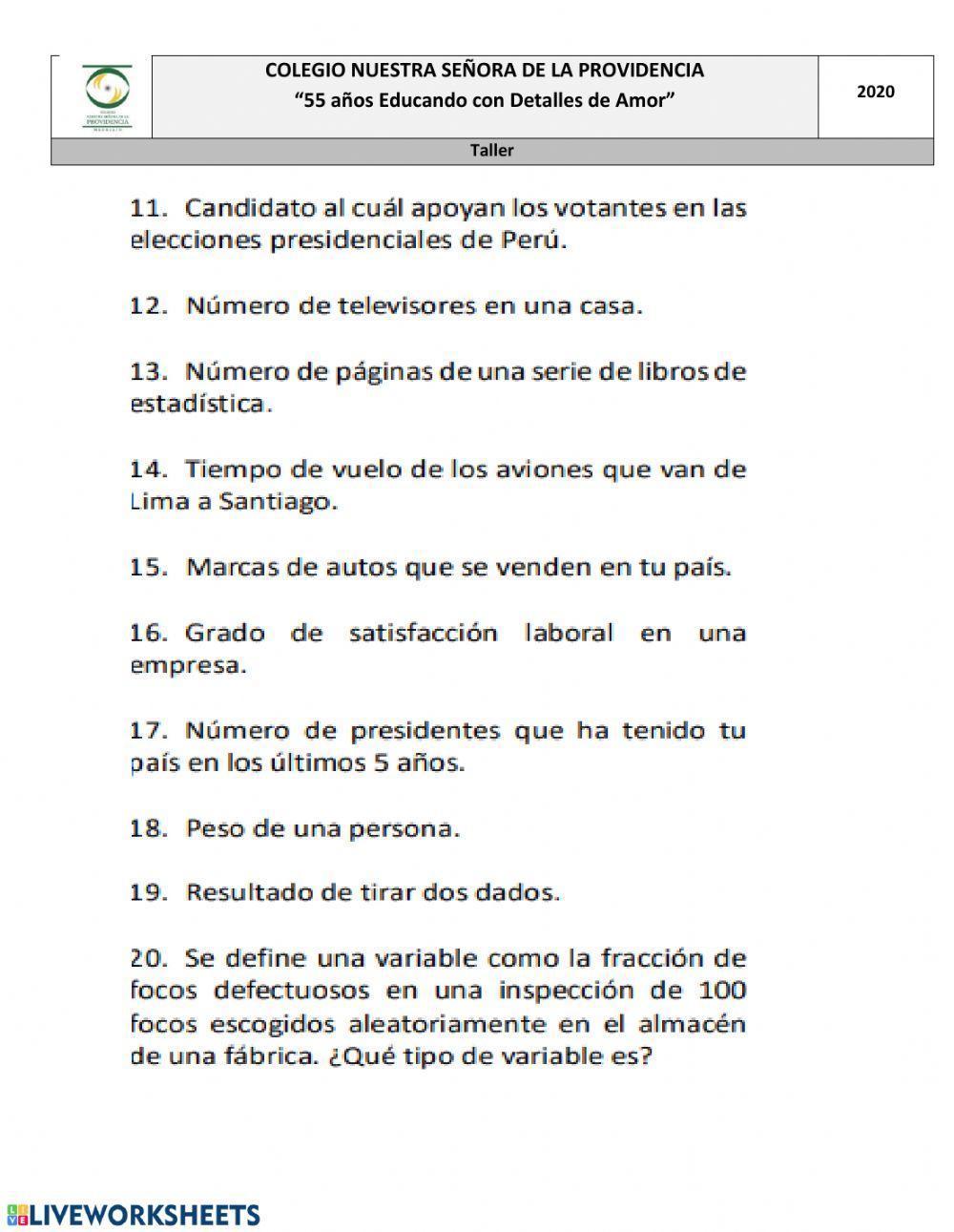 Variables cuantitativas y cualitativas