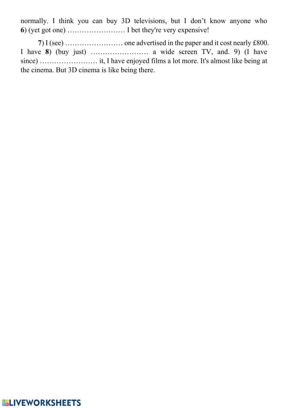 Past simple - Present perfect