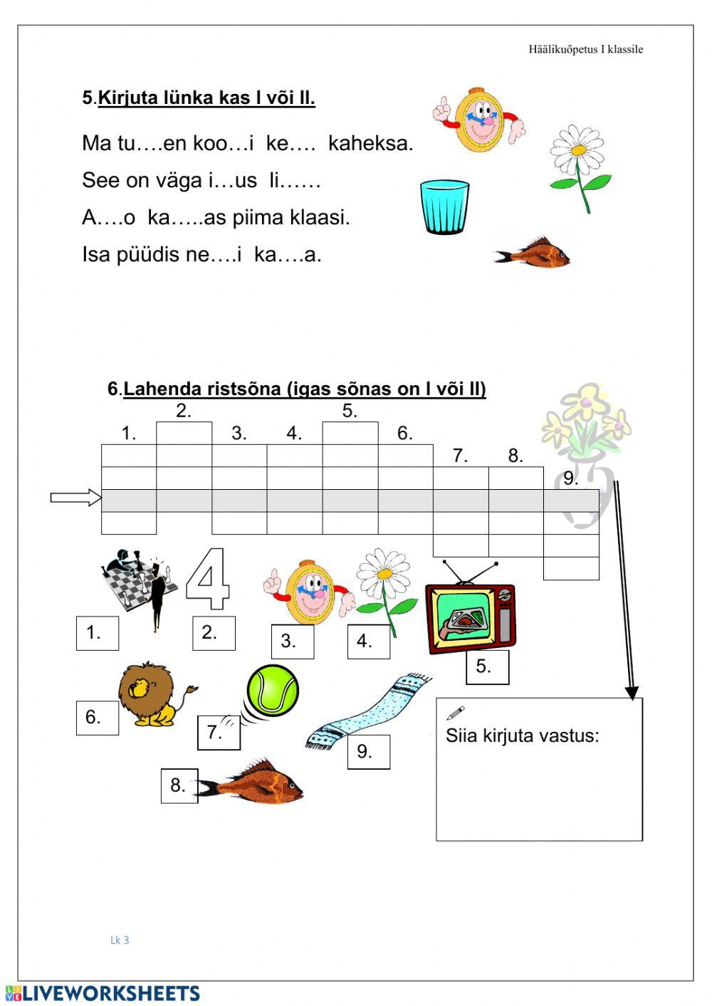 Suluta kaashäälik L - 1.klass