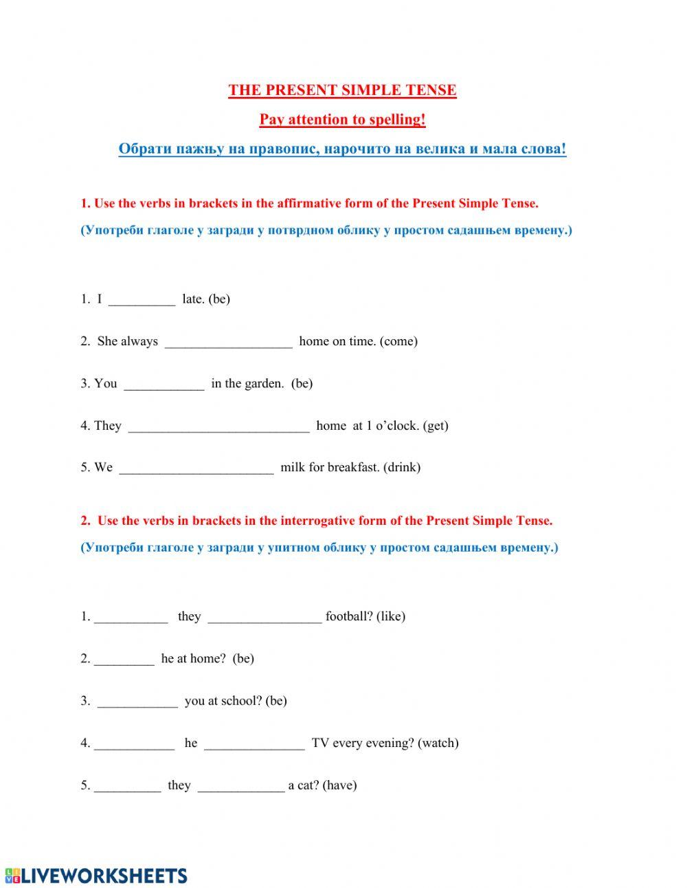 Present Simple Tense