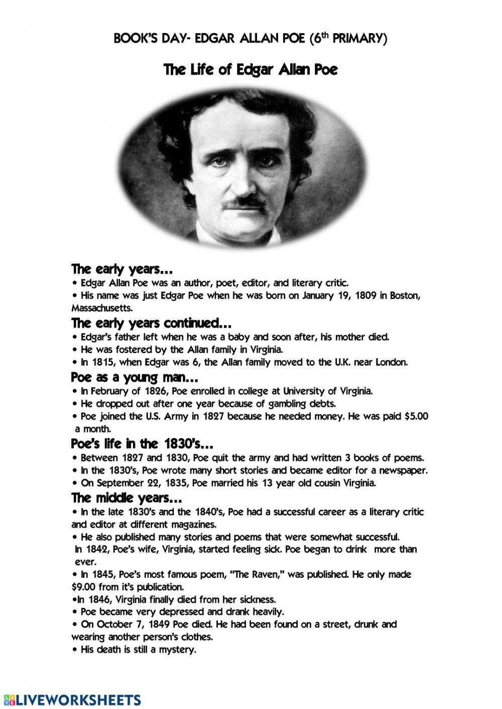 Book's Day- Edgar Allan Poe