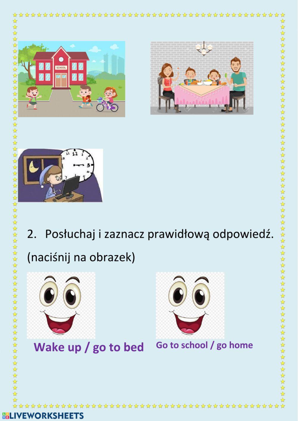 Klasa 3, Daily routines