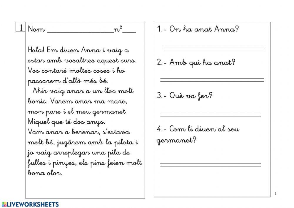 On ha anat Anna? Lectura 01