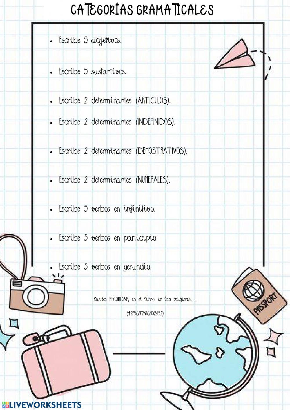 Categorías gramaticales