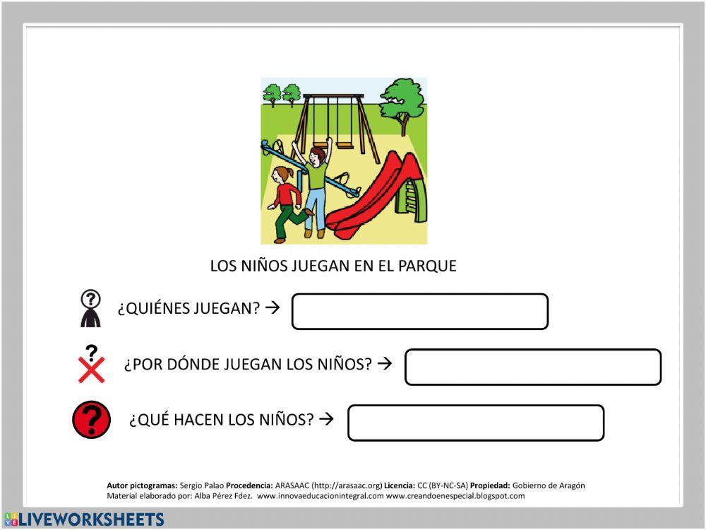 Comprensión lectora de frases Comprensión lectora de frases