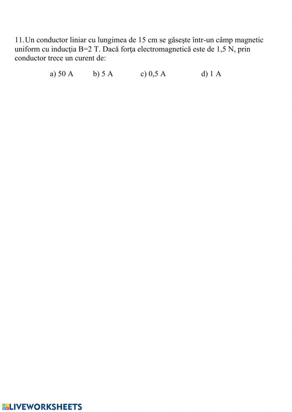 Forța electromagnetică Forța electromagnetică