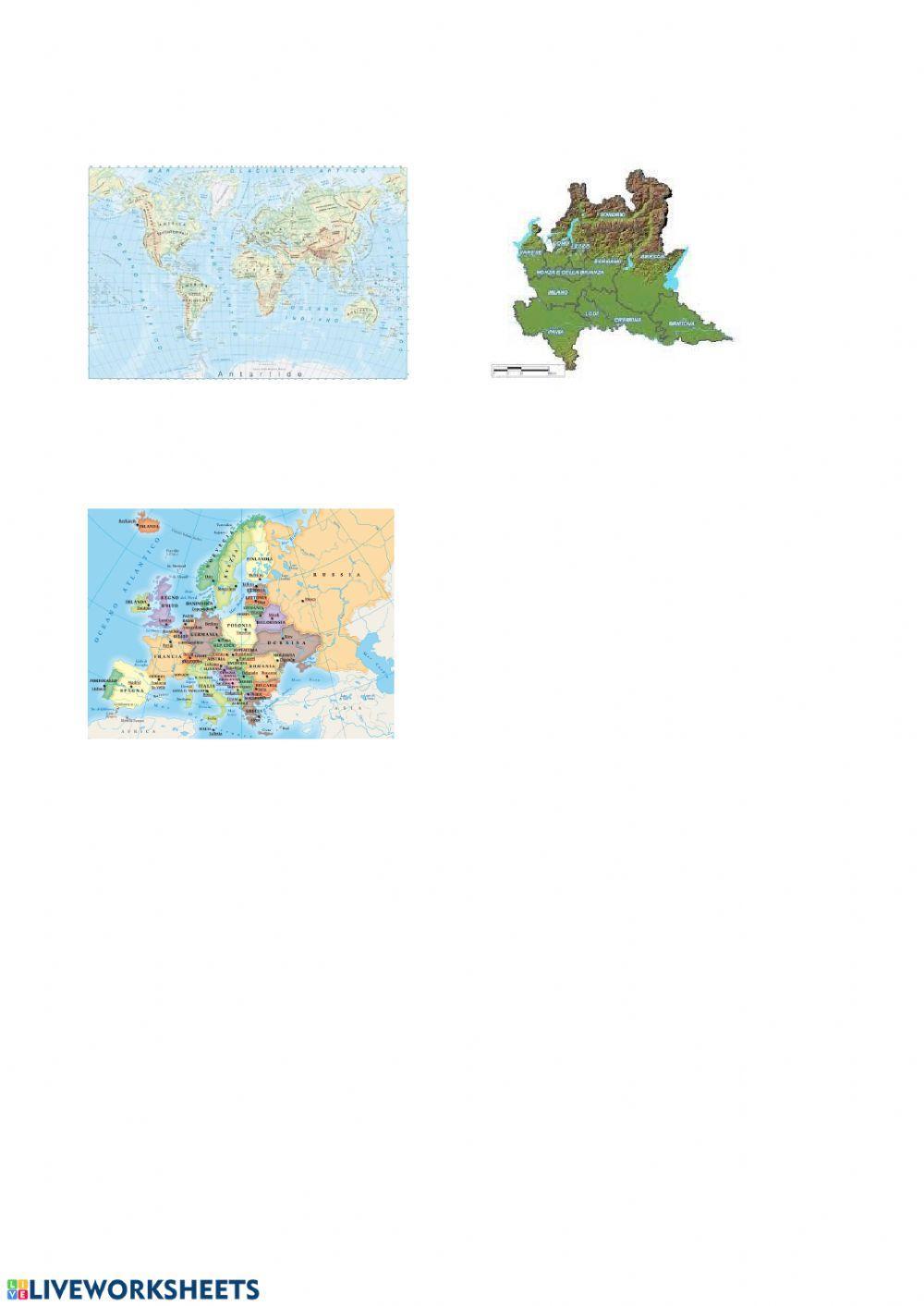 Le carte geografiche