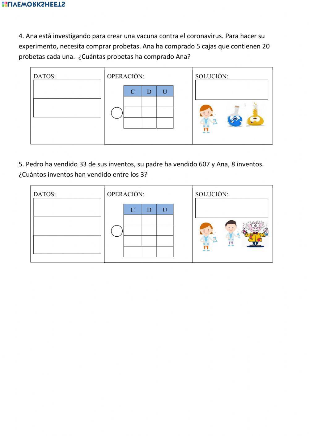 Problemas doble y mitad