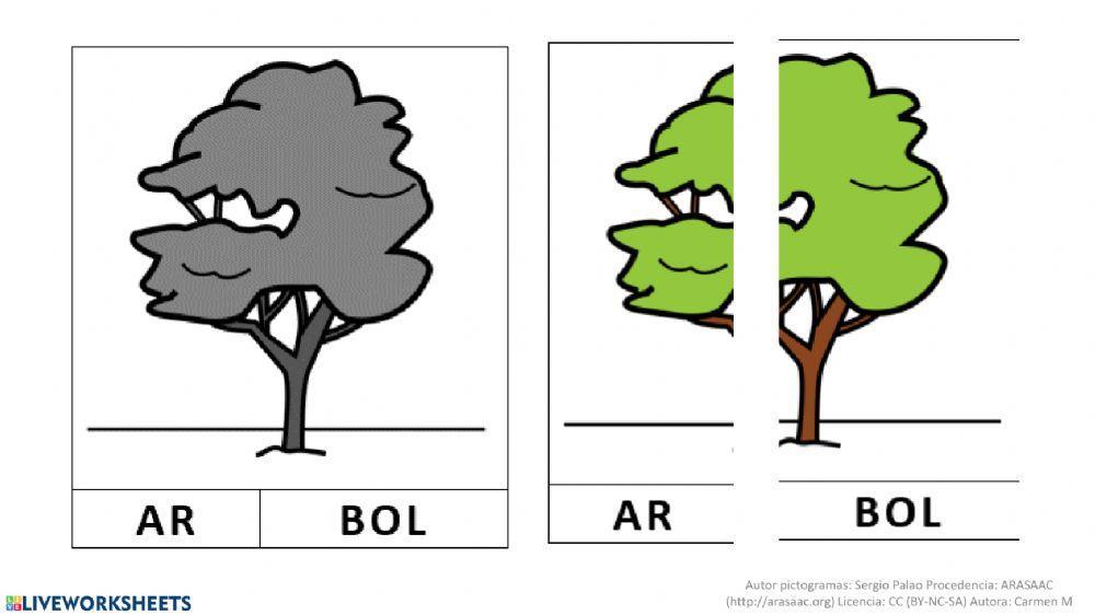 puzzle silábico primavera