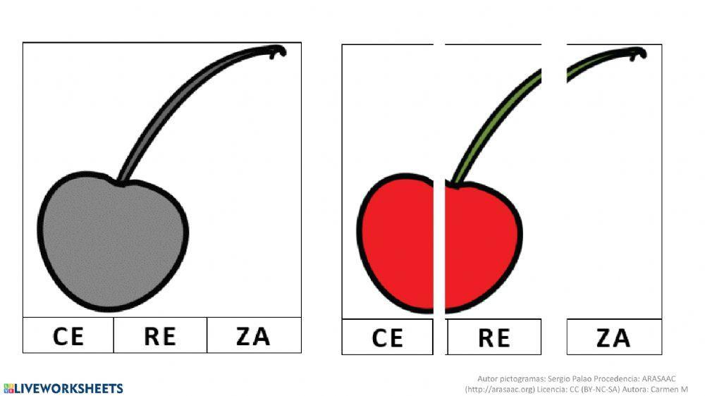 puzzle silábico primavera