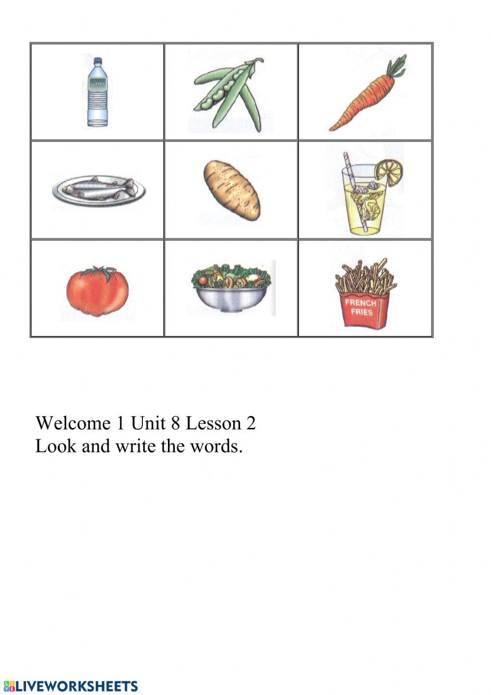 Welcome 1 Unit 8 Lesson 2
