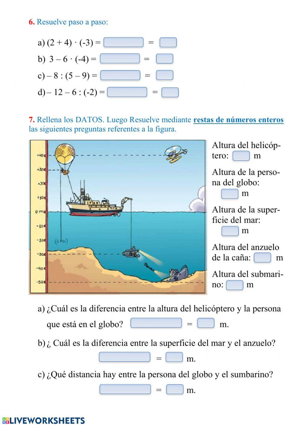 Control números enteros 2