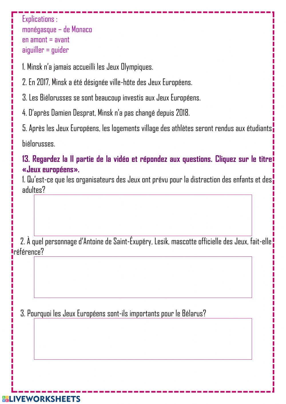 Les évènements sportifs internationaux du Bélarus