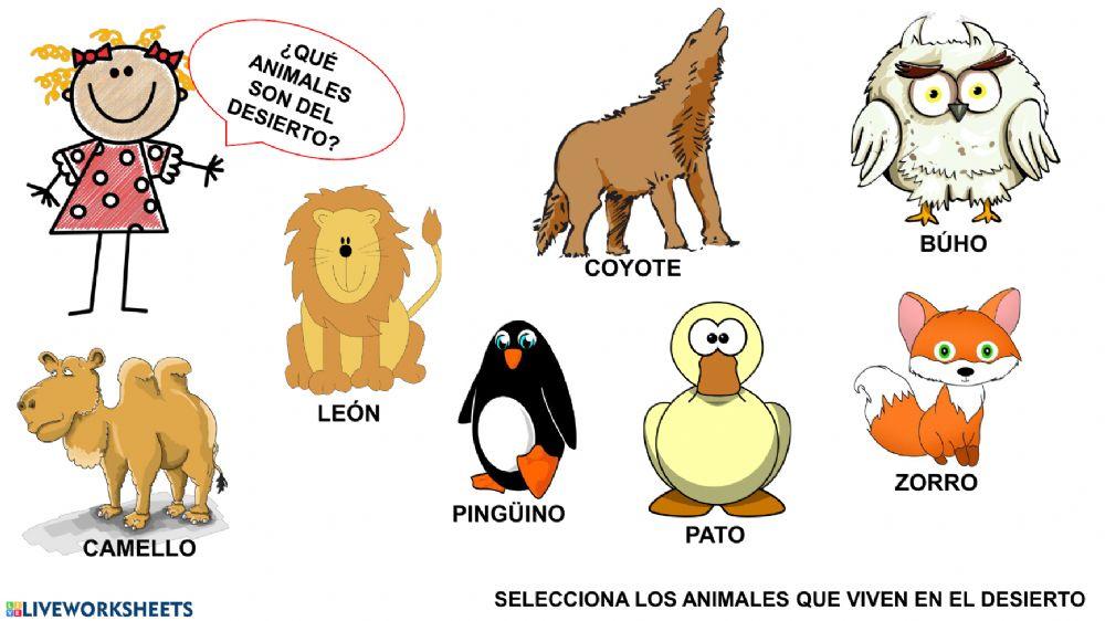 Animales del desierto