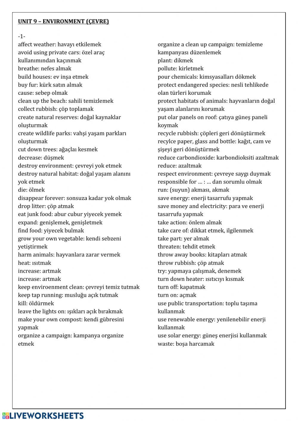 Vocab Quiz 122206 matatem LiveWorksheets