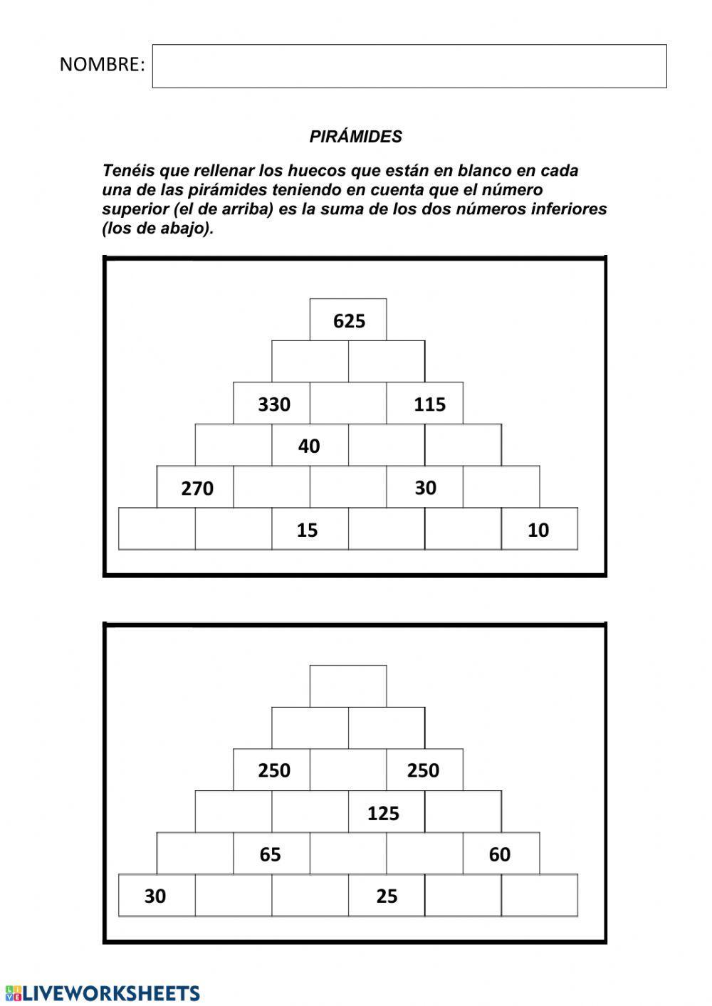 Pirámides de cálculo