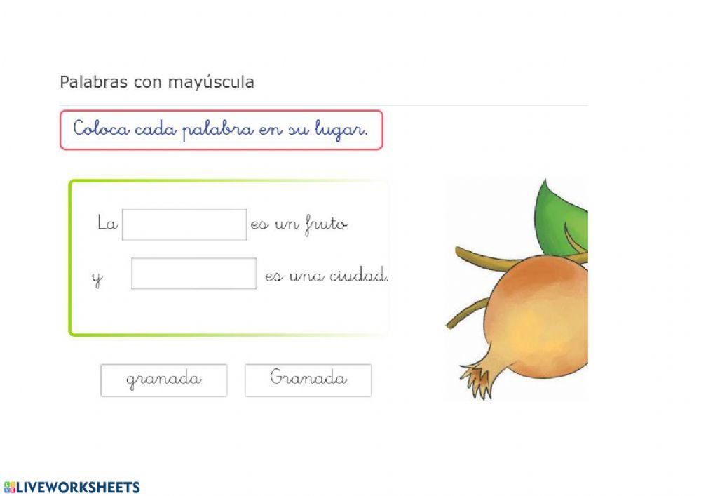 Mayúsculas nombre Propio