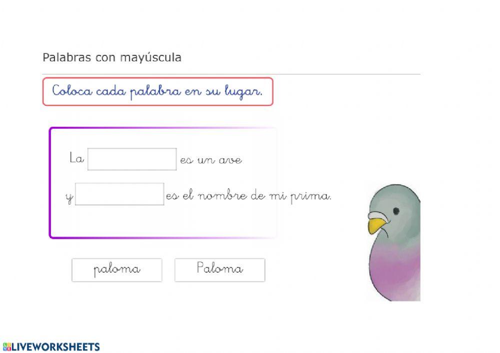 Mayúsculas nombre Propio