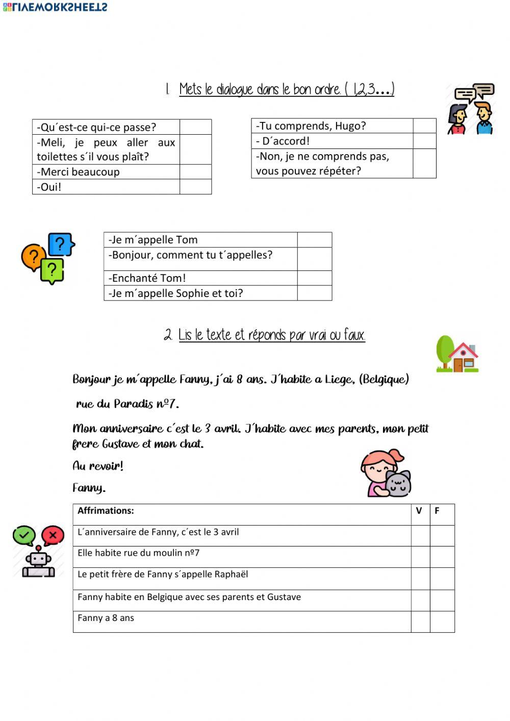 Comprehension écrite