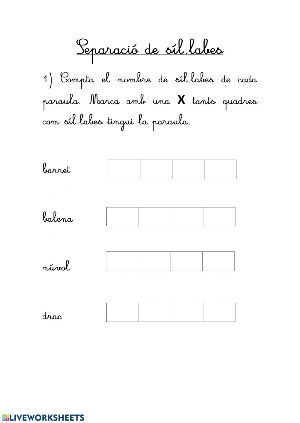 Separació de síl·labes