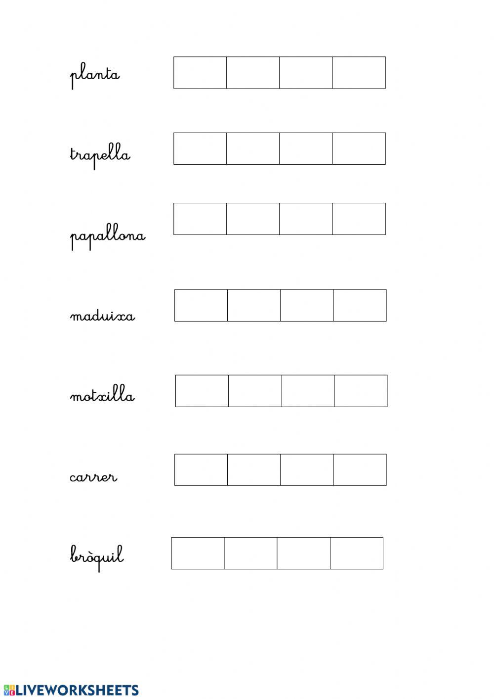 Separació de síl·labes