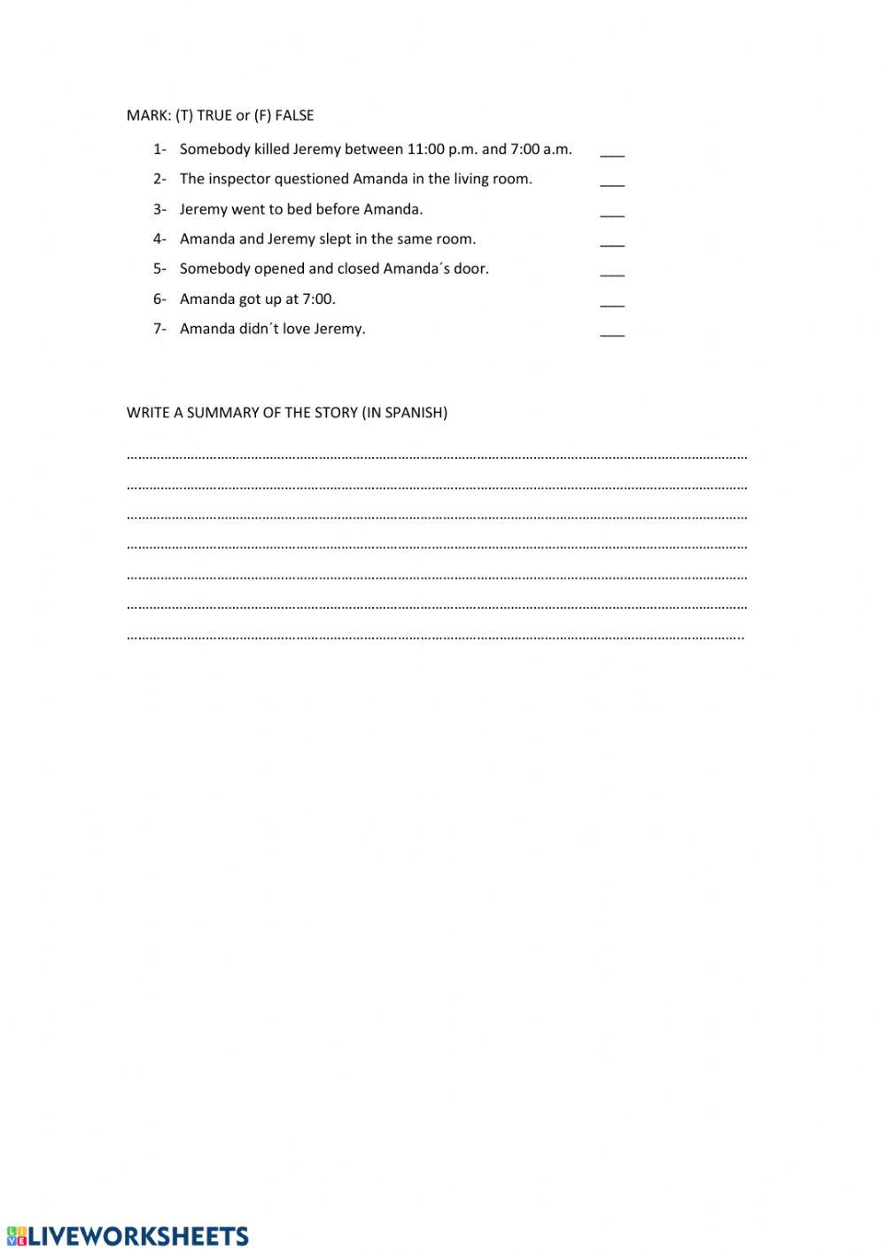 Reading comprehension