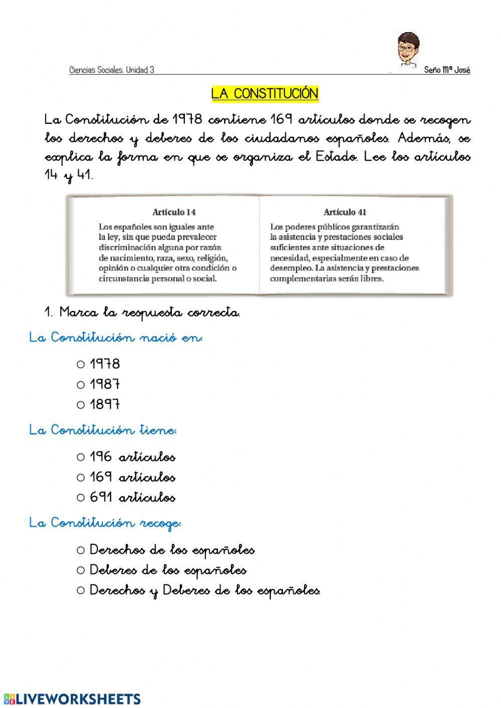 La constitución española