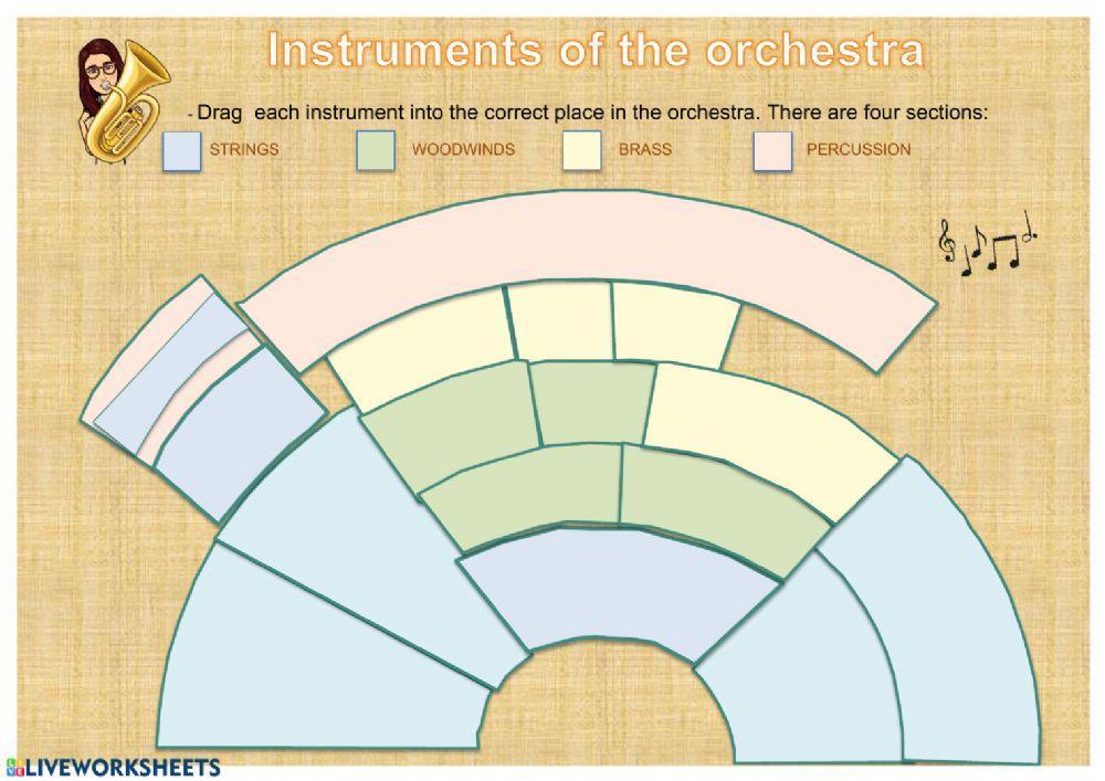 The Orchestra Worksheet Live Worksheets